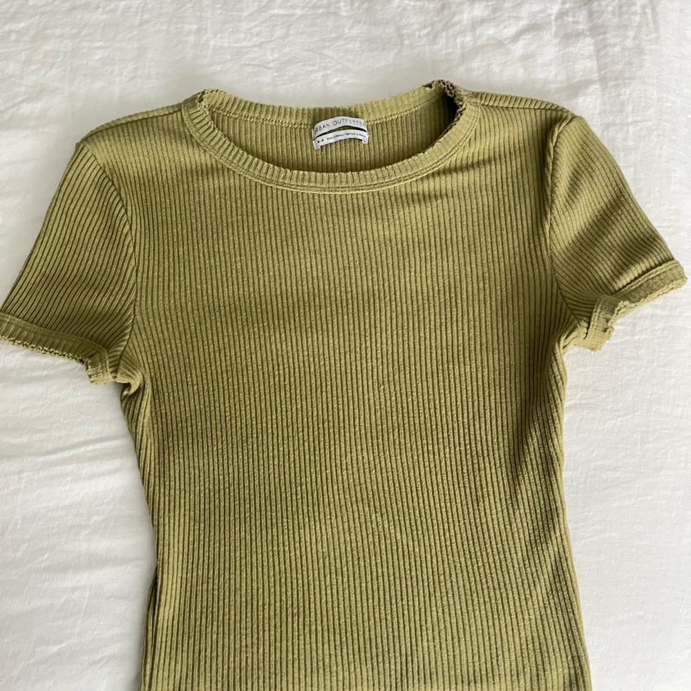 Urban Outfitters Olive Green Baby Tee